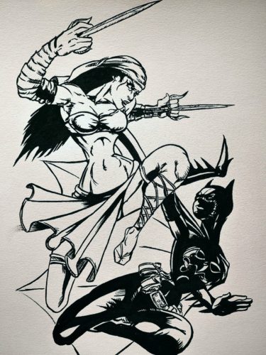 Batgirl contre Elektra