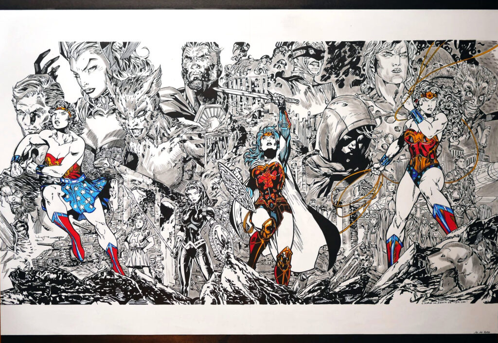 Triptyque Wonder Woman 750 par Jim Lee - Terminé