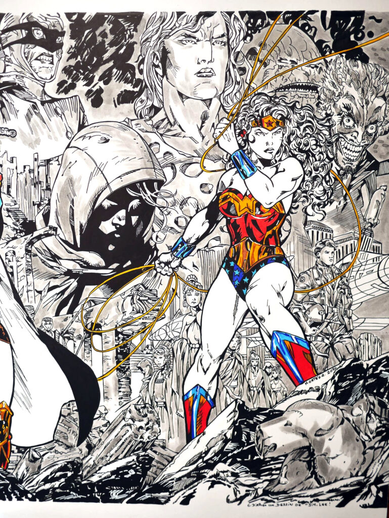 Triptyque Wonder Woman 750 par Jim Lee