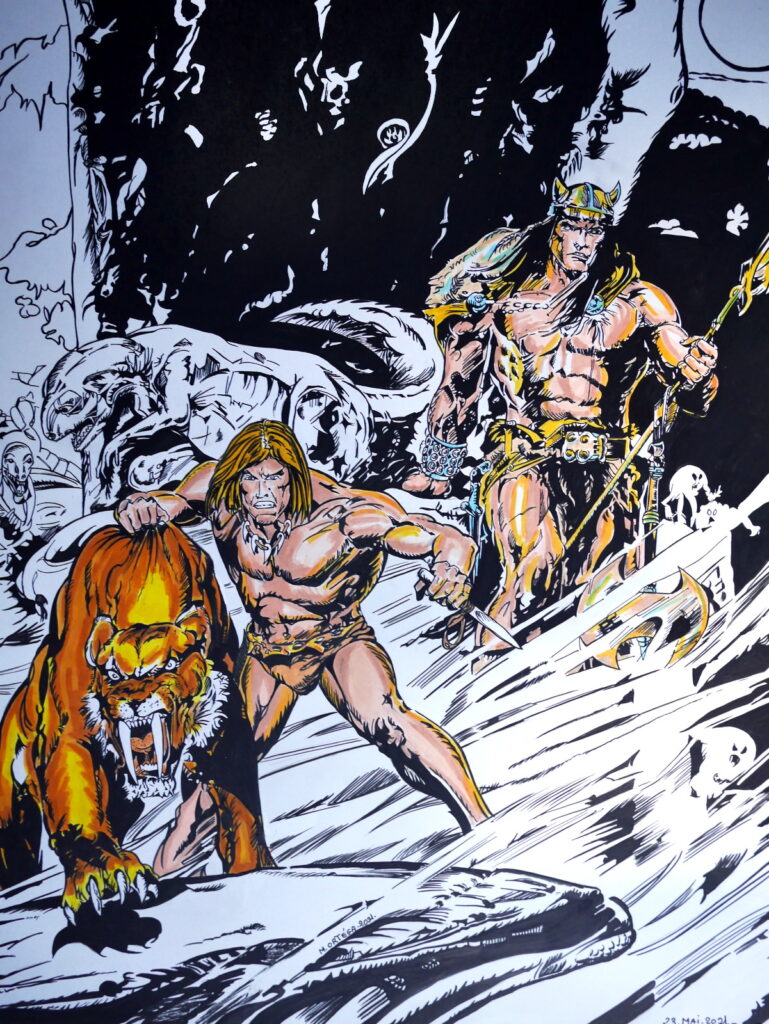 Savage Tales : Conan the Barbarian avec Ka-zar